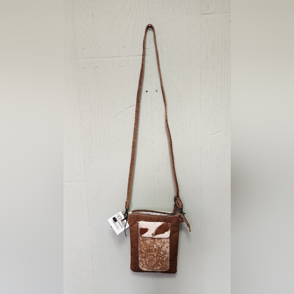 Myra Bag Brown and Cream Crossbody Bag